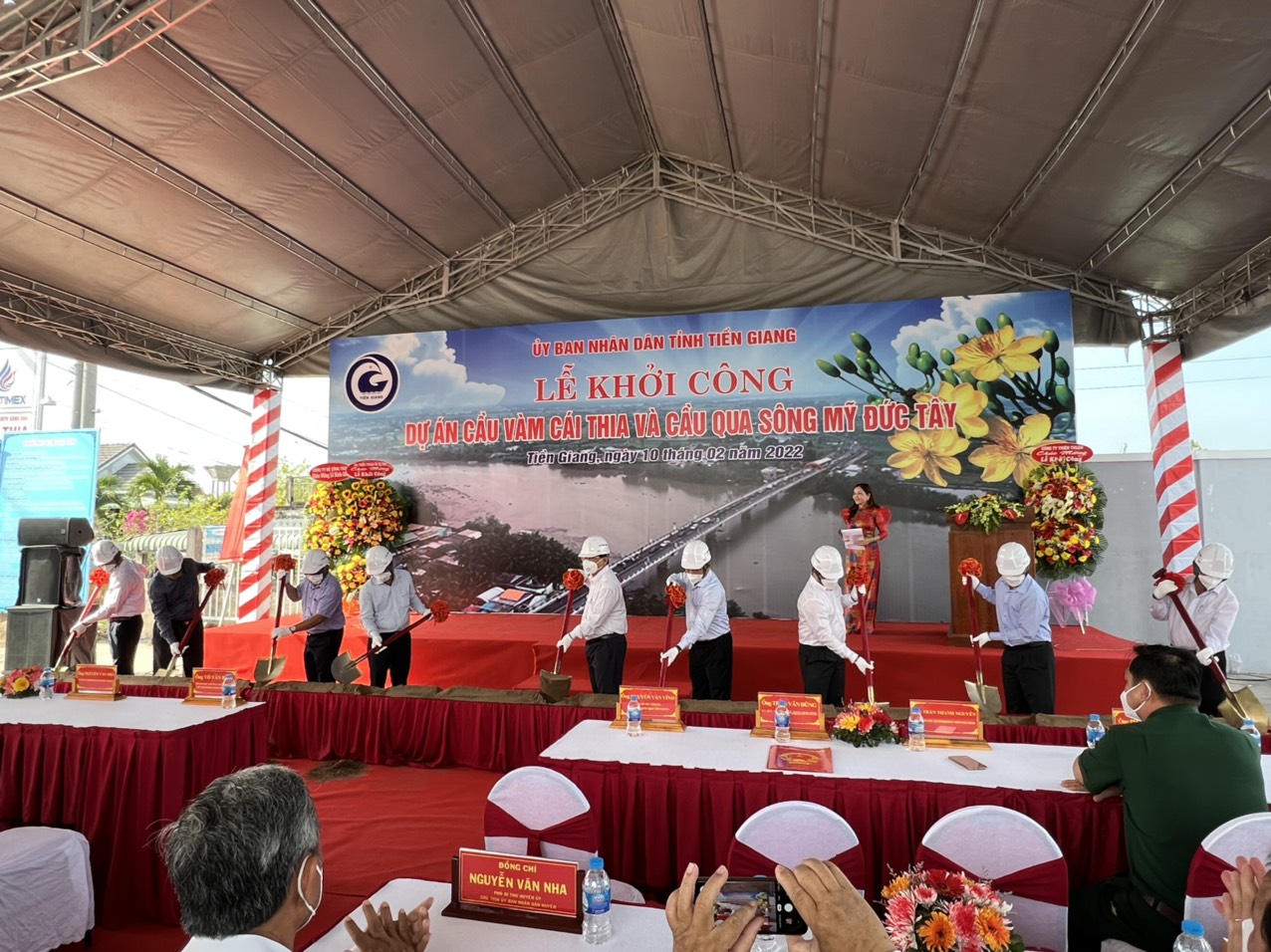 LỄ KHỞI CÔNG CẦU VÀM CÁI THIA - TIỀN GIANG